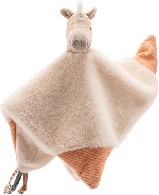 Knuffel Paard - Zacht Deken - Baby Comfort - Met Rammelaar - 110 gram - Ecru — afbeelding 2