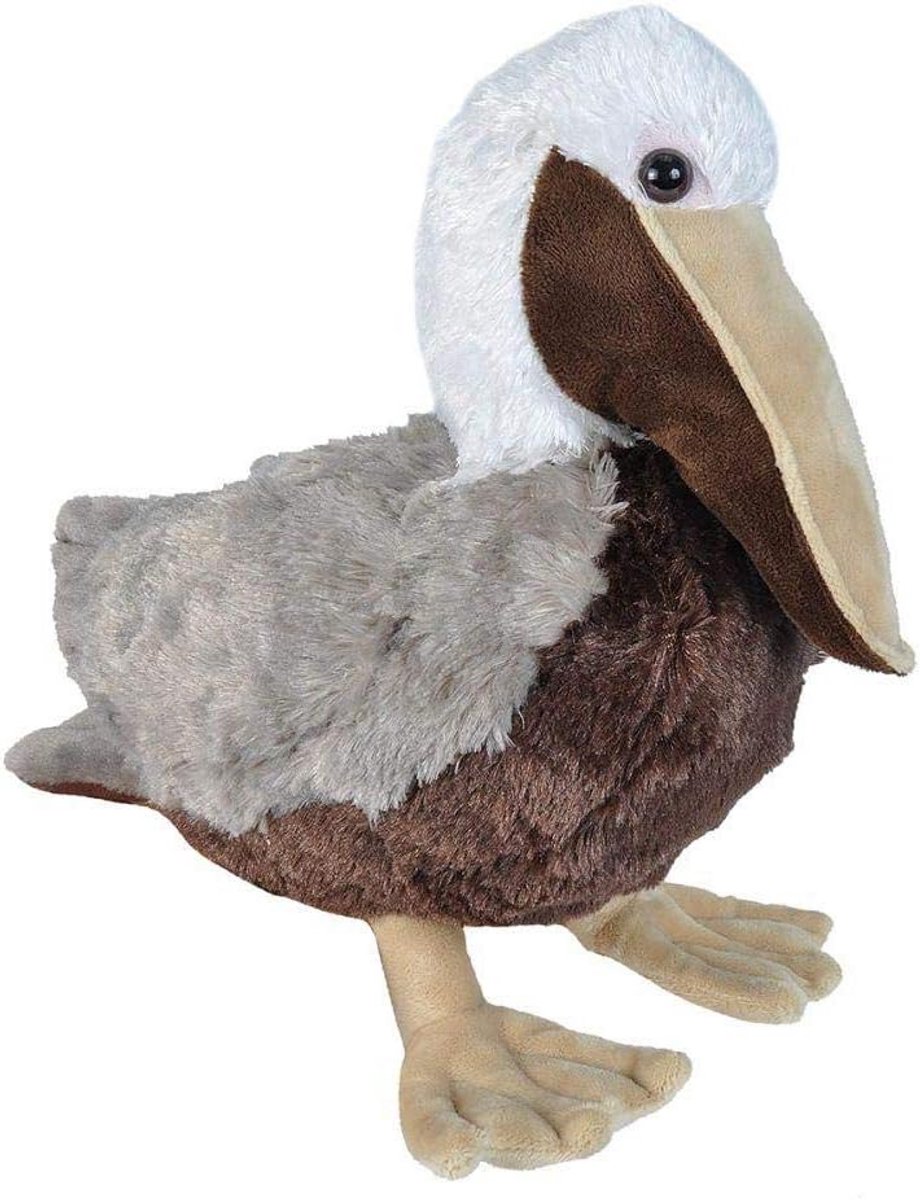 Pluche Pelikaan - Knuffeldier Dier - Kinderen Spelen - Realistisch Ontwerp - 30 cm - Multi