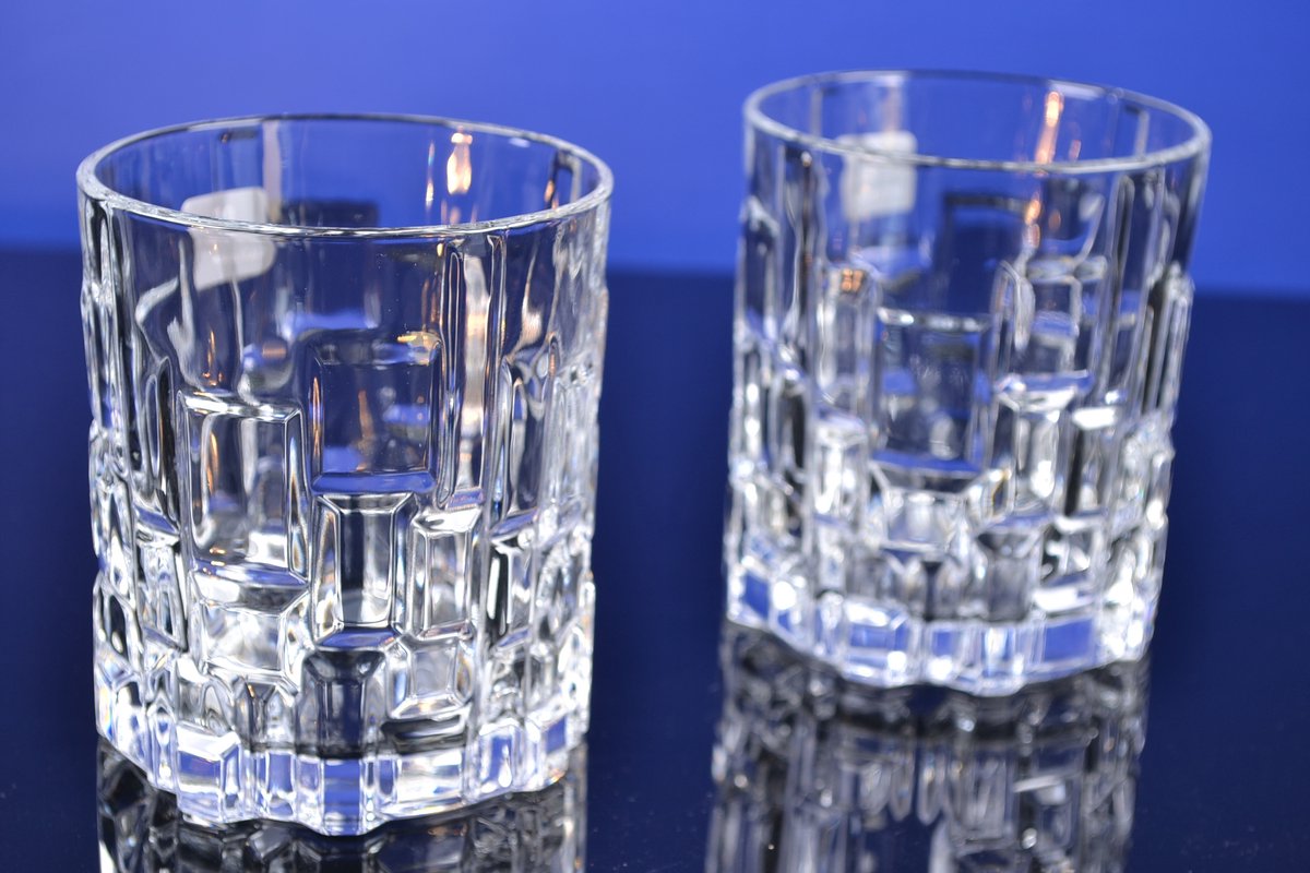 Luxe Kristallen Whiskyglazen – Set van 2 – 33 cl