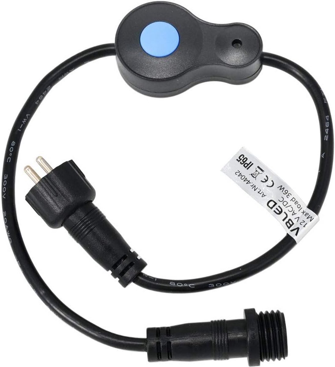 Verlengkabel Tuinverlichting - DC Stroomkabel - Buiten Stroom - IP65 Waterdicht - 12-24 Volt - Zwart