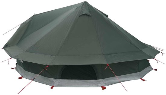 vidaXL - Tipi - Tent - Leger - Groen - 800 - x - 800 - x - 430 - cm - Polyester - en - Staal van Vidaxl — afbeelding 4