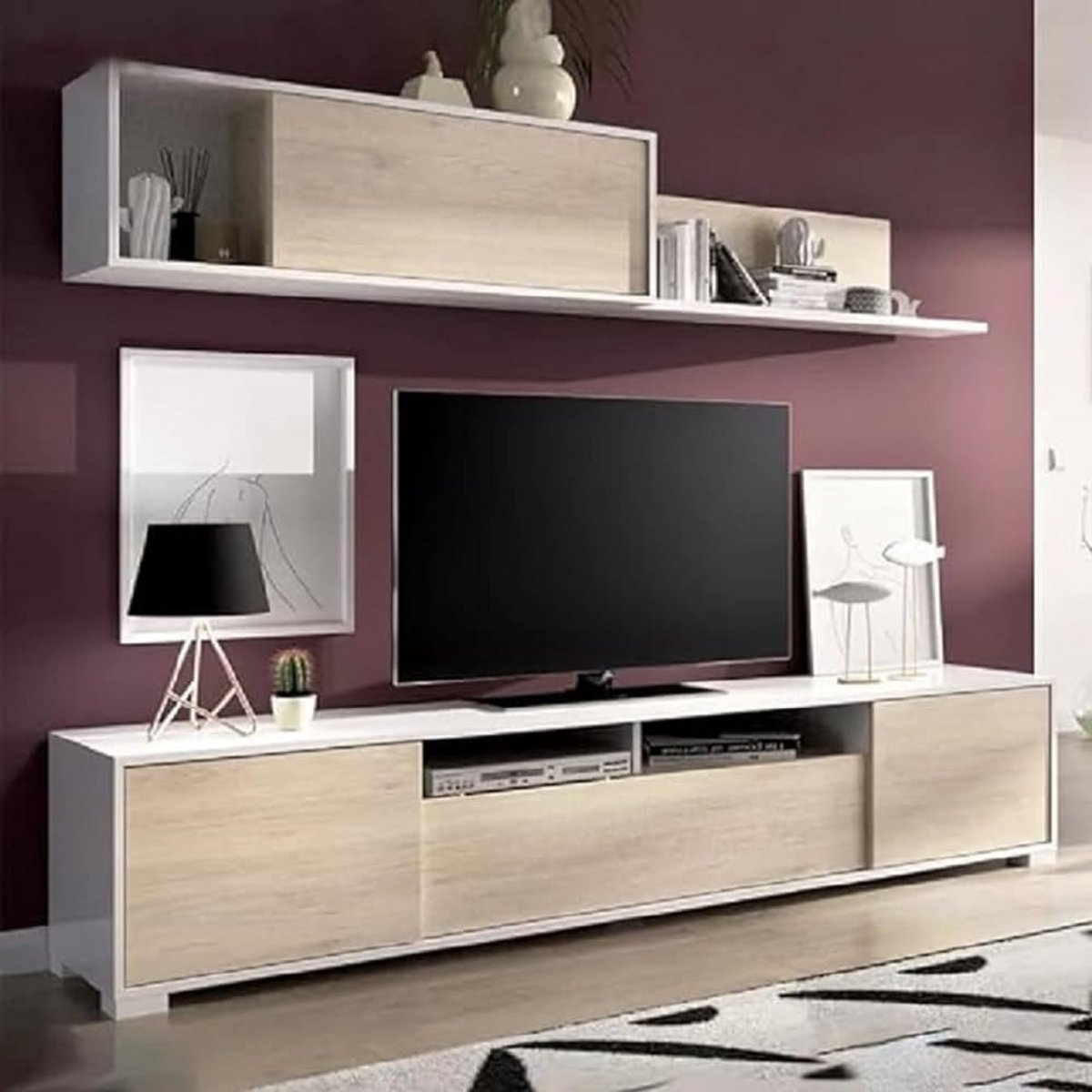 Woonkamerset - Tv-meubel set - Woonkamer inrichten - Multifunctioneel ontwerp - 200 x 41 x