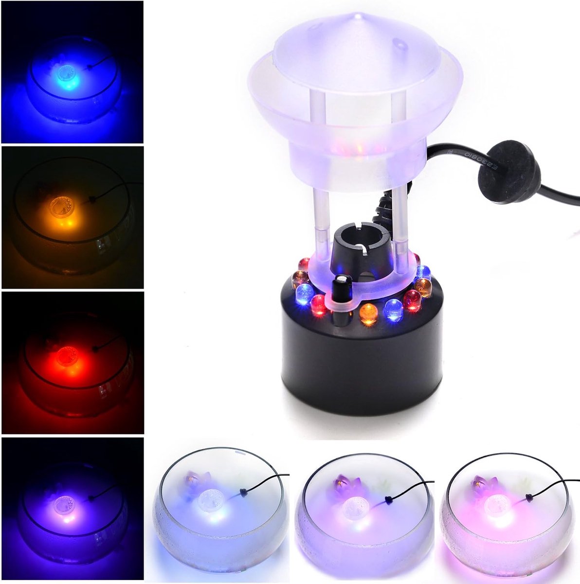 ultrasone rookmachine, Spatbescherming,12 LED Mister Fogger fontein vijver mistmachine ver