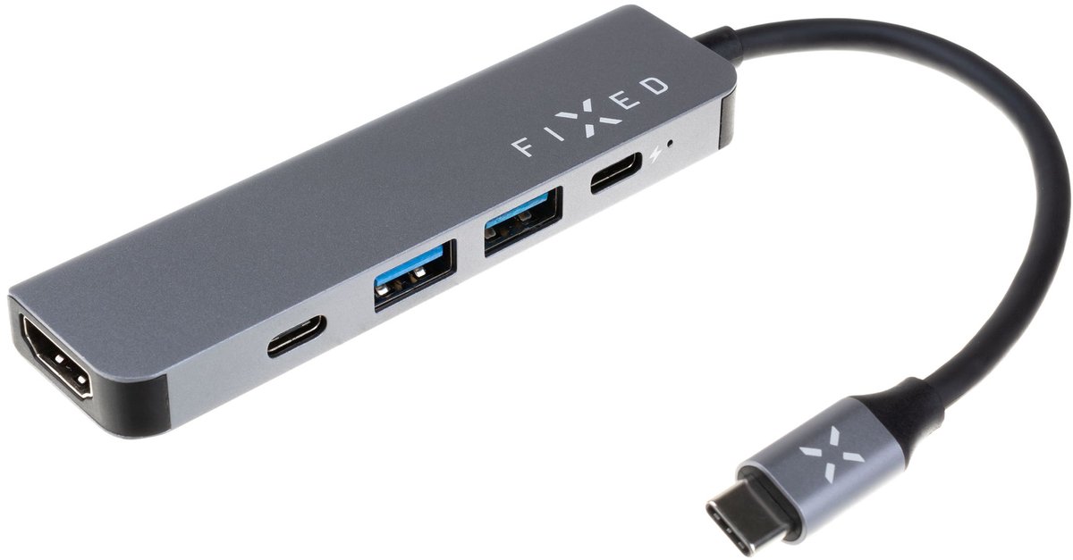 FIXED HUB Mini 5-in-1 USB-C Hub – Space Gray