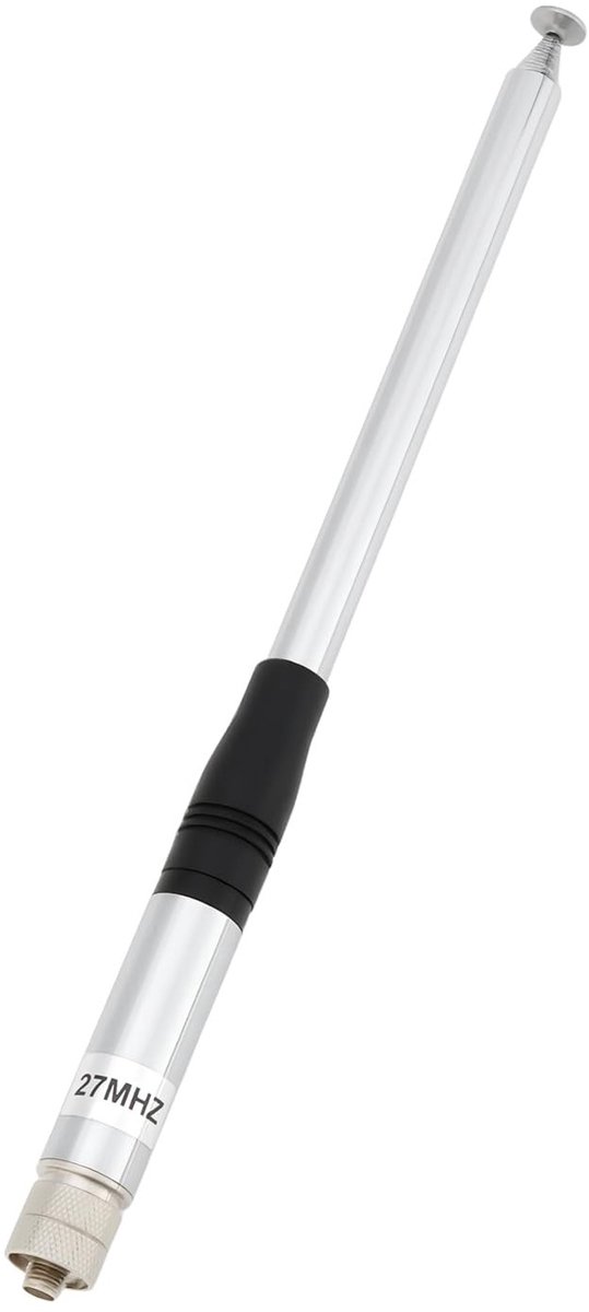 Dailygoods- Antenne 27MHz Telescopische Antenne - SMA Vrouwelijke Connector - Verbeterd Signaalbereik - 1,8 dBi Versterking - Plug & Play Ontwerp - Draagbaar tot 230 mm - Cb Antenne