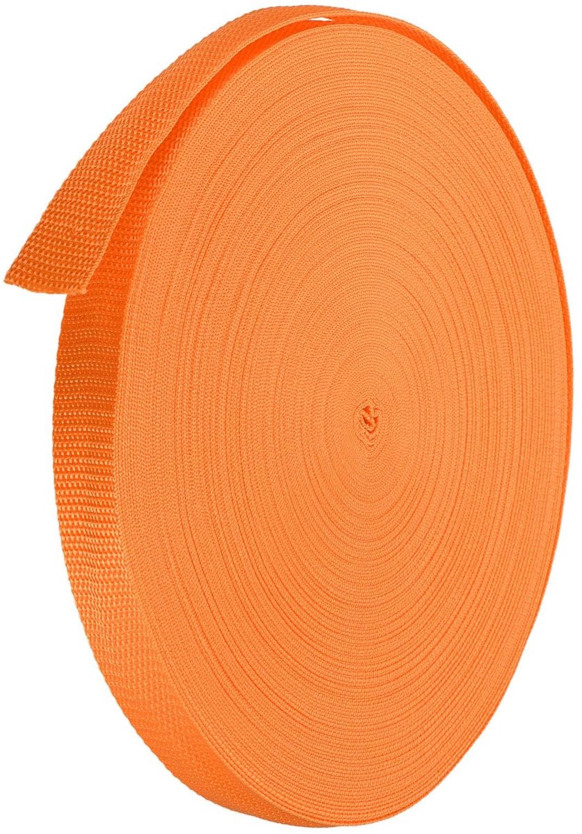 Dailygoods- Singelband Lichtgewicht - Polypropyleen - Omsnoeringsband - 50 Yards - Lichtoranje - Voor Openlucht - Bindband