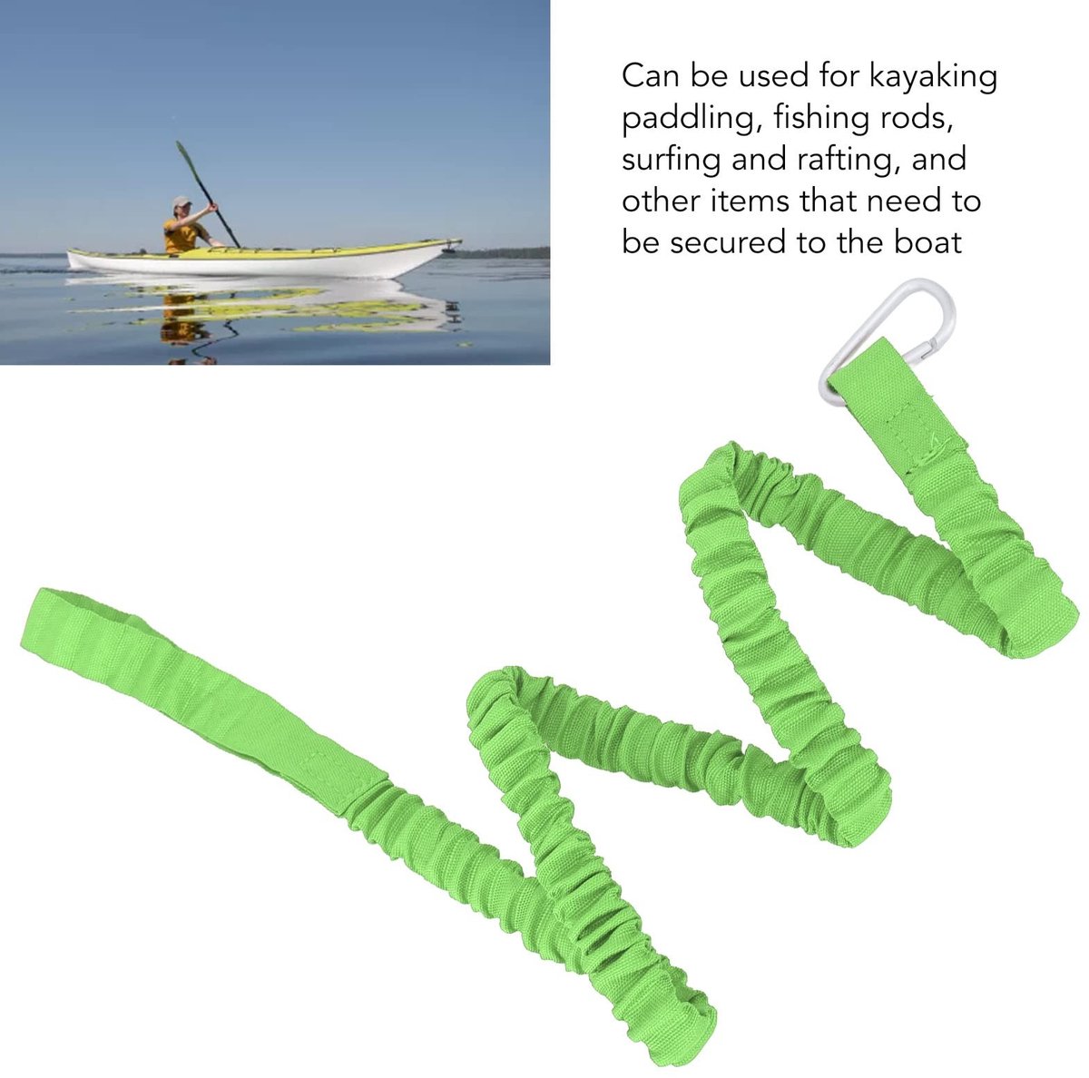 Dailygoods- Peddel Beveiligingstouw - Kajak Paddle Touw - Draagbare Nylon Leash - Peddel Bevestiging - 4 Stuks - Veelzijdige Functionaliteit - Kajaklijn