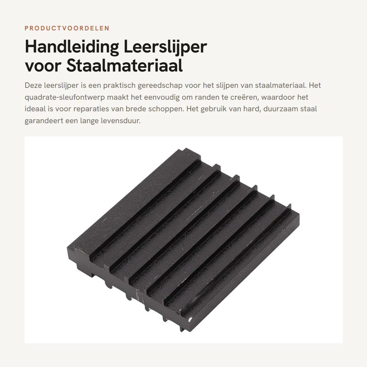 Dailygoods- Leerslijper Eenvoudige Bediening - Slijpgereedschap - Staalmateriaal - Quadrate Sleuf - Afschuiningen tot 5 - Geschikt voor 6 mm Schepreparatie