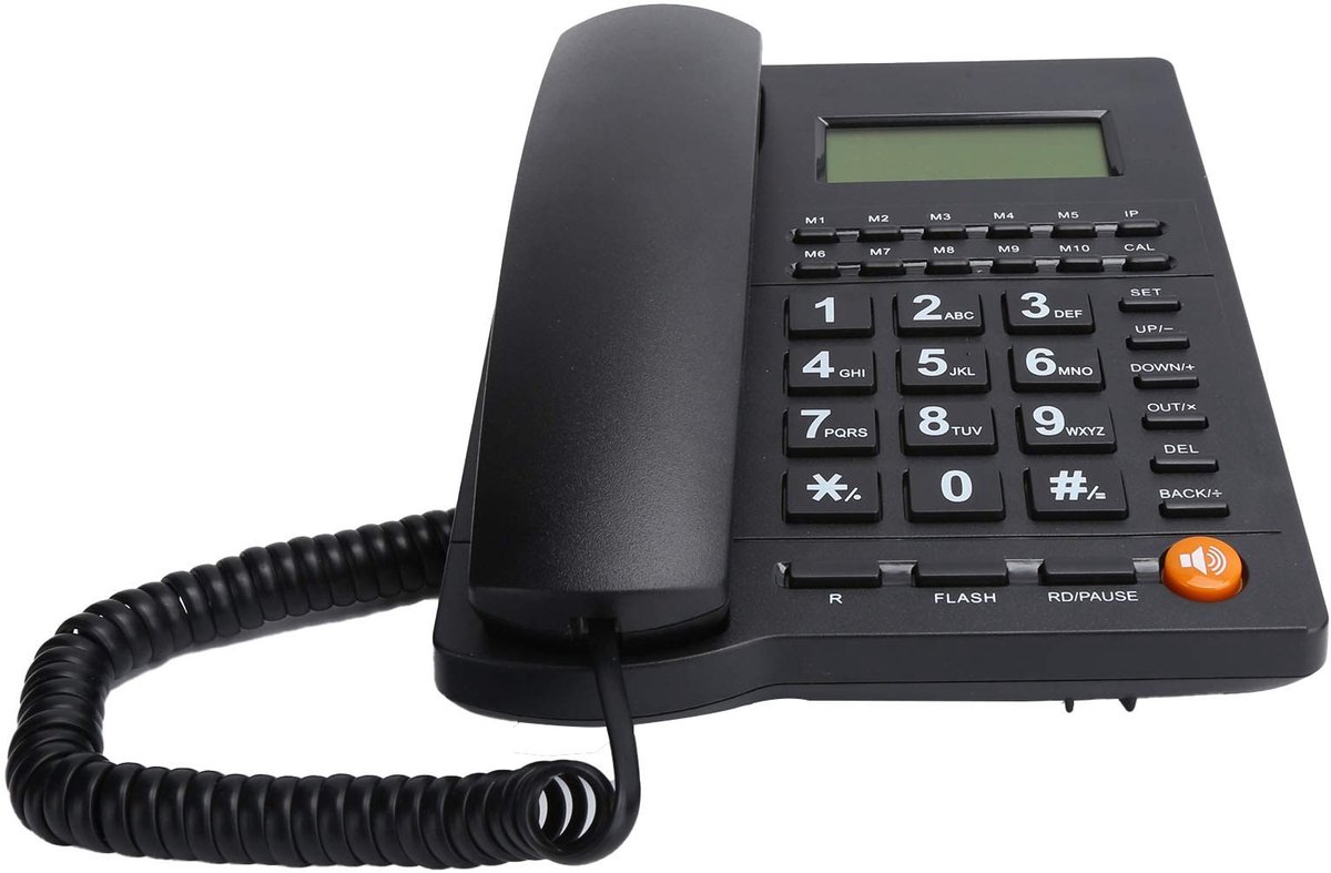 Dailygoods- Bureautelefoon HD-gesprekskwaliteit - Vaste Telefoon - Handsfree Bellen - Beller-ID - Volumeregeling - Duurzaam ABS materiaal