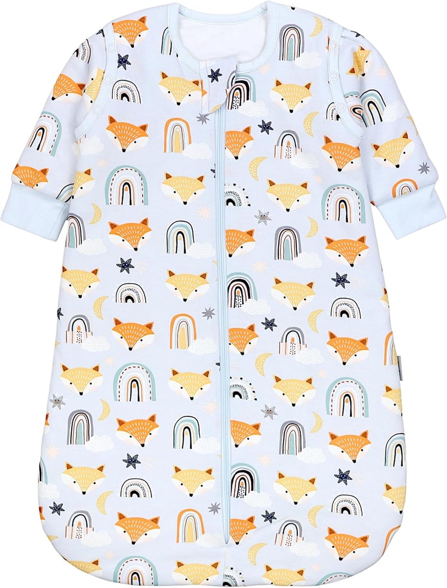 Baby slaapzak - Omslagdoek draagbaar - Veilig slapen - Afneembare mouwen - 2.5 TOG - Unisex