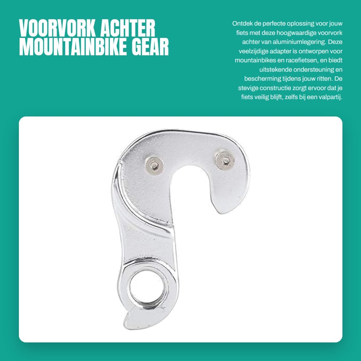 Dailygoods - Voorvork Achter - Mountainbike Gear - Aluminiumlegering - Fietsadapter - Duurzaam en Beschermend - Geschikt voor Fietsen - Coda Vorkhaak