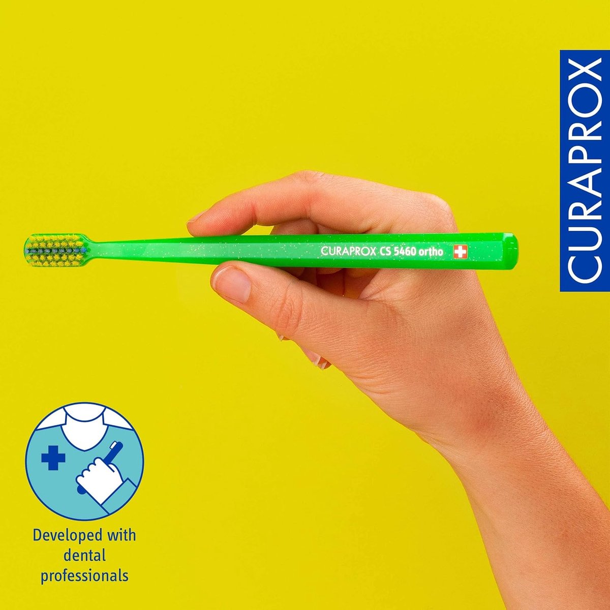Orthodontische Tandenborstel - Beugel Tandenborstel - Dagelijkse Mondhygiëne - Speciale Groef voor Beugels - Single Pack - Groen