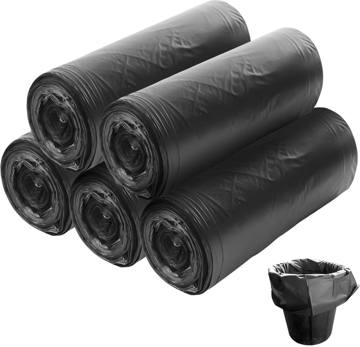 Dailygoods- Toiletzakken 100 stuks - Biologisch afbreekbaar - 15 liter - Waterdicht - Extra dik - Campingtoiletaccessoires - Vuilniszakken