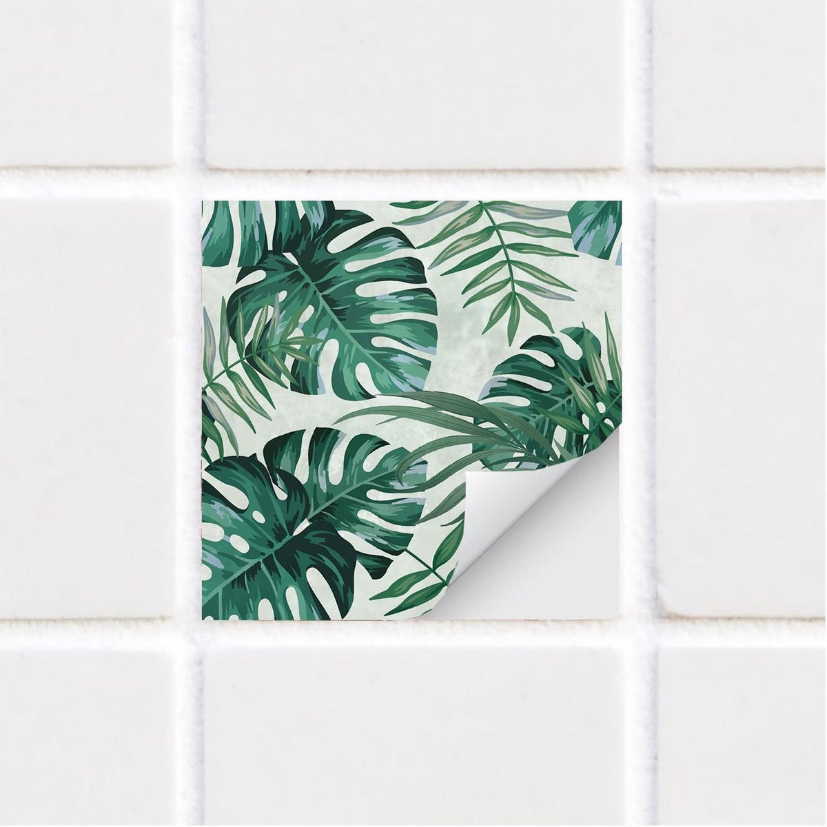 Dailygoods- Wandstickers Waterdicht - Tegelstickers Keuken - Tegelstickers Badkamer - Tegelstickers 20x20 cm - Set van 10 - Eenvoudig aan te brengen