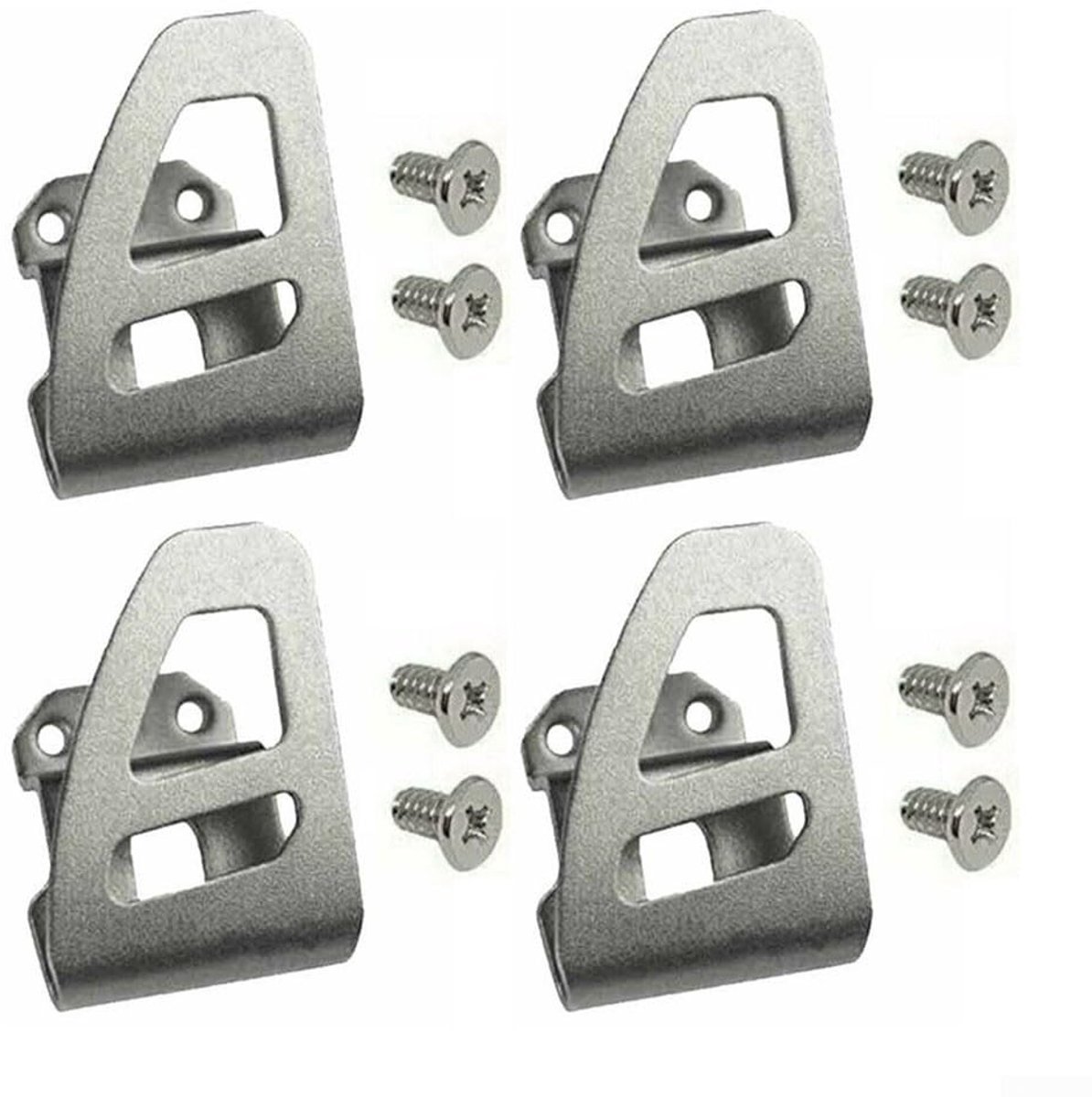 Dailygoods- Riemclip 4 Stuks - Riemhaak - Schroefbevestiging - Hoogwaardig Materiaal - Duurzaam - Geschikt voor 18V Gereedschap - Gereedschapshaken