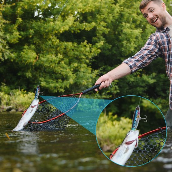 Dailygoods- Topwater Visaas - 3 Stuks - Perfect Aas voor Grote Roofvissen - Snoekbaars/Meerval/Baars - Robuuste Scharnieren - Hoge Breukvastheid 20 lbs - Oppervlakteaas van Dailygoods — afbeelding 4