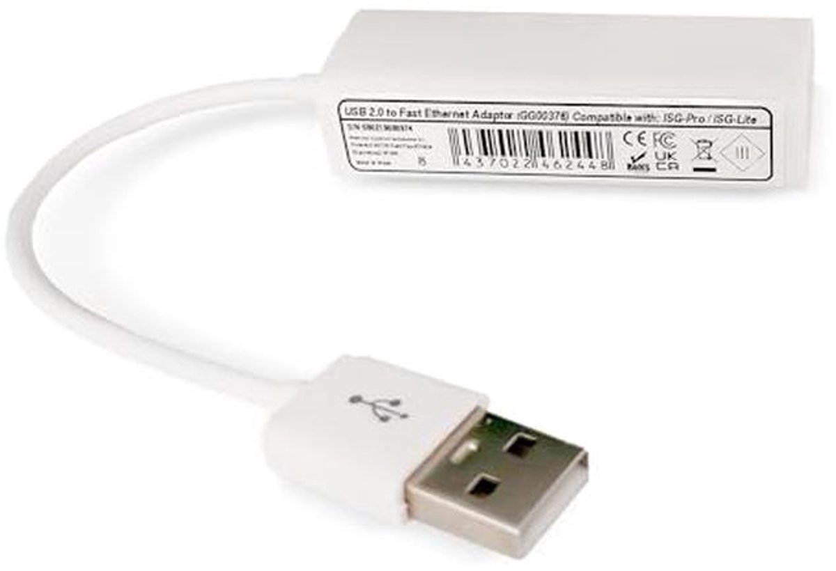 Netwerkadapter - Ethernet Adapter - Stabiele Verbinding - USB 2.0 - 100 Mbps - Zwart