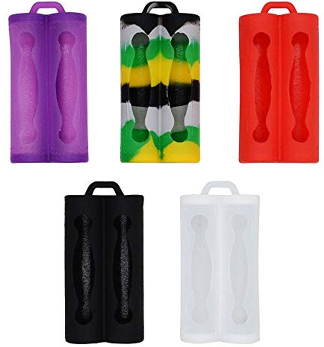Batterijhouders - Beschermhoesjes - Batterijen Opbergen - Waterdicht Antistatisch - 5 Stuks - Meerdere Kleuren