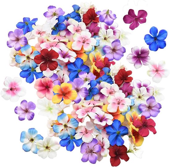 Kunstorchideeën - Kunstbloemen - Decoratie Huis - Zachte Zijde Textuur - 100 stuks - Kleurrijk
