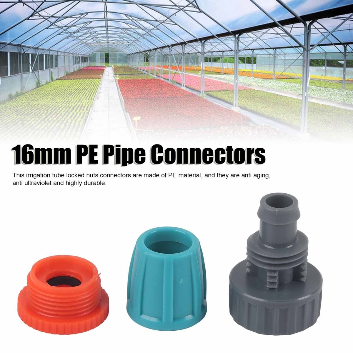 Dailygoods - Drip Pipe Connector - Adapter voor Irrigatie Slang - Set van 40 Stuks - Perfect voor Tuinieren - Sterke Verbinding - Geschikt voor 16 mm...
