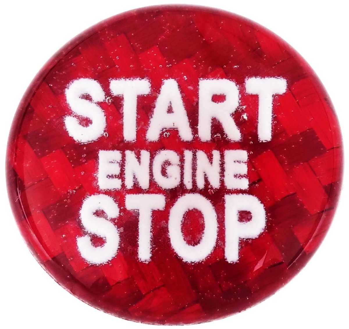 Dailygoods - Auto Start Stop Knop Schakelaar Cover Rood