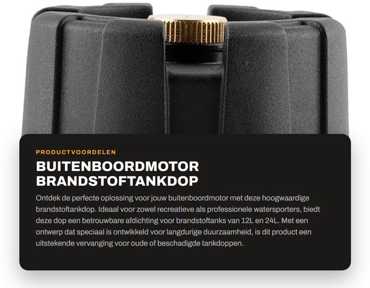 Dailygoods- Brandstofdop Universele Vervanging - Afdichtend Effect - Geschikt voor 12L/24L Tank - Voorkomt Brandstoflekkage - Duurzaam Materiaal - Eenvoudig te Installeren - Tankdop