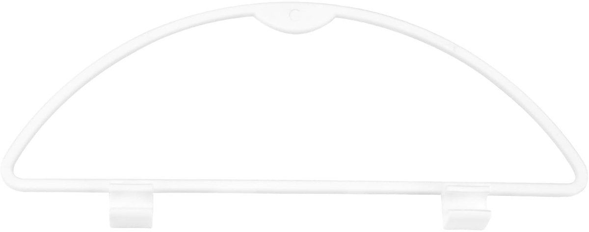 Dailygoods- Vuilnisbakhanger D-ring Vervanging - Compatibel met Hartal Vuilnisbakken - 38mmx10mm - Sterk/Duurzaam Plastic - Voor Caravans/Campers/Boten - Weerbestendig - Vuilnisbak