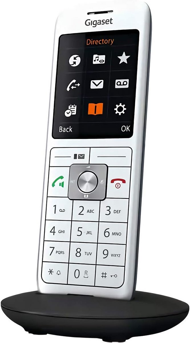 Vaste Telefoon - DECT Telefoon - Thuis Bellen - Kleurendisplay - 24 inch scherm - Zilver Zwart