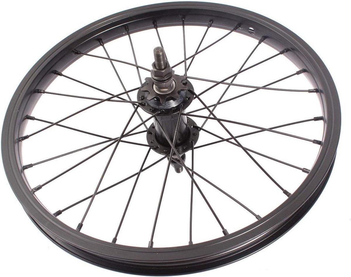 Achterwiel - BMX wiel - Fietsen - Lichtgewicht aluminium - 16 inch - Zwart