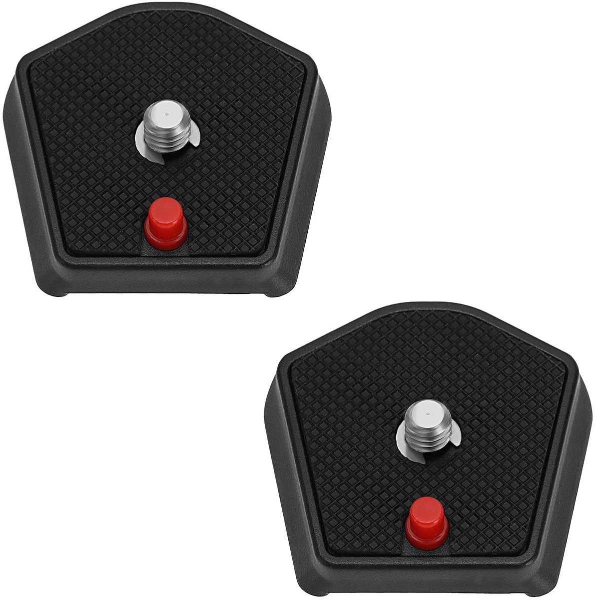 Dailygoods- Quick Release Plaat 2 Stuks - Compatibel met Manfrotto Modo 785 Serie - Duurzaam ABS/Metaal - 1/4" Schroef - Wigvormige "Duif Tail" Stijl - Statiefplaat