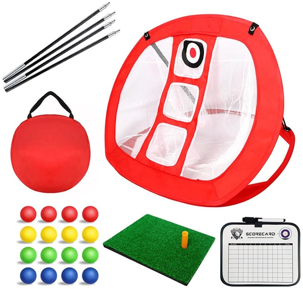 Dailygoods- Oefennet Opvouwbaar - Golf Oefennet - Chippingnet - Draagbaar - Pop-up Ontwerp - Betrouwbaar Net - Golfnet