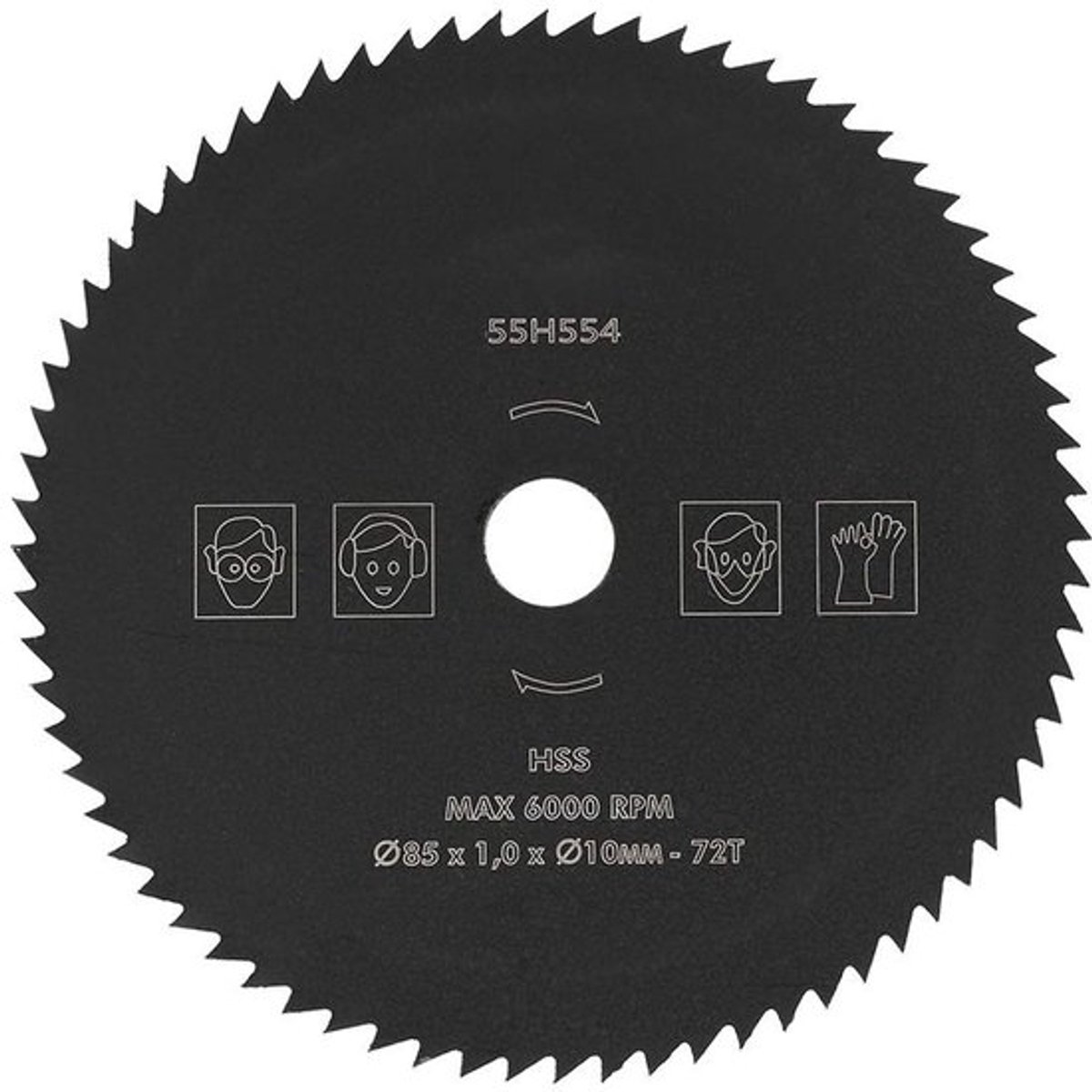 Dailygoods- Cirkelzaagblad 85mm - 72T Hss - Doorslijpschijf
