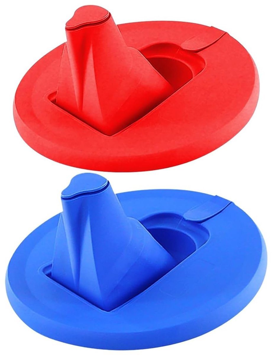 Dailygoods- Verfblikjesschenker 2 Stuks - Opvouwbaar - Stofdicht - Lekvrij - Geschikt voor Verfblikken 17 cm - Inclusief Deksel - Verfdeksel