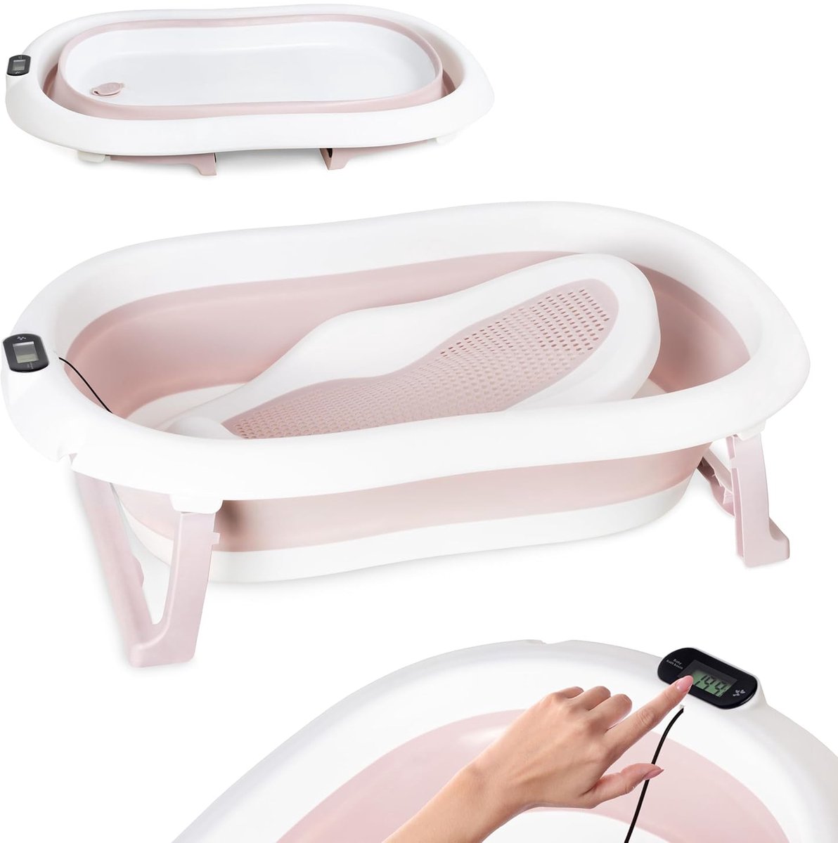 moovkee. Opvouwbaar Babybad 80 cm Roze