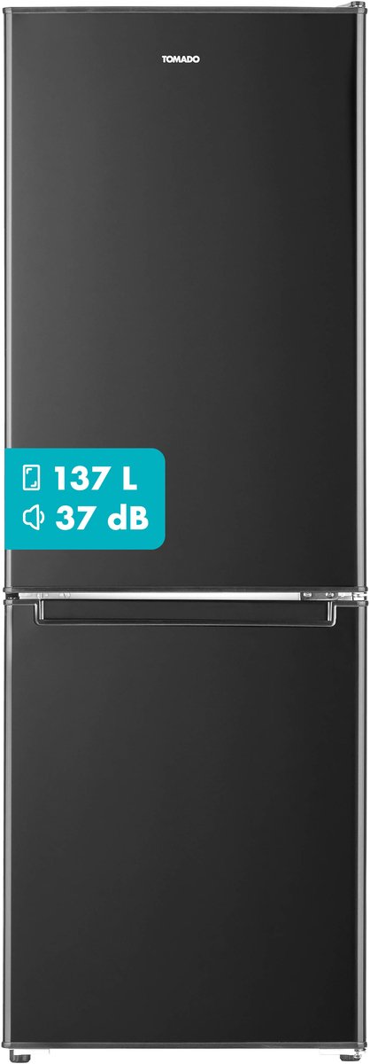 Bol.com Tomado TCR1420B – Koel-vriescombinatie - 173 liter - Energieklasse D – Zwart aanbieding