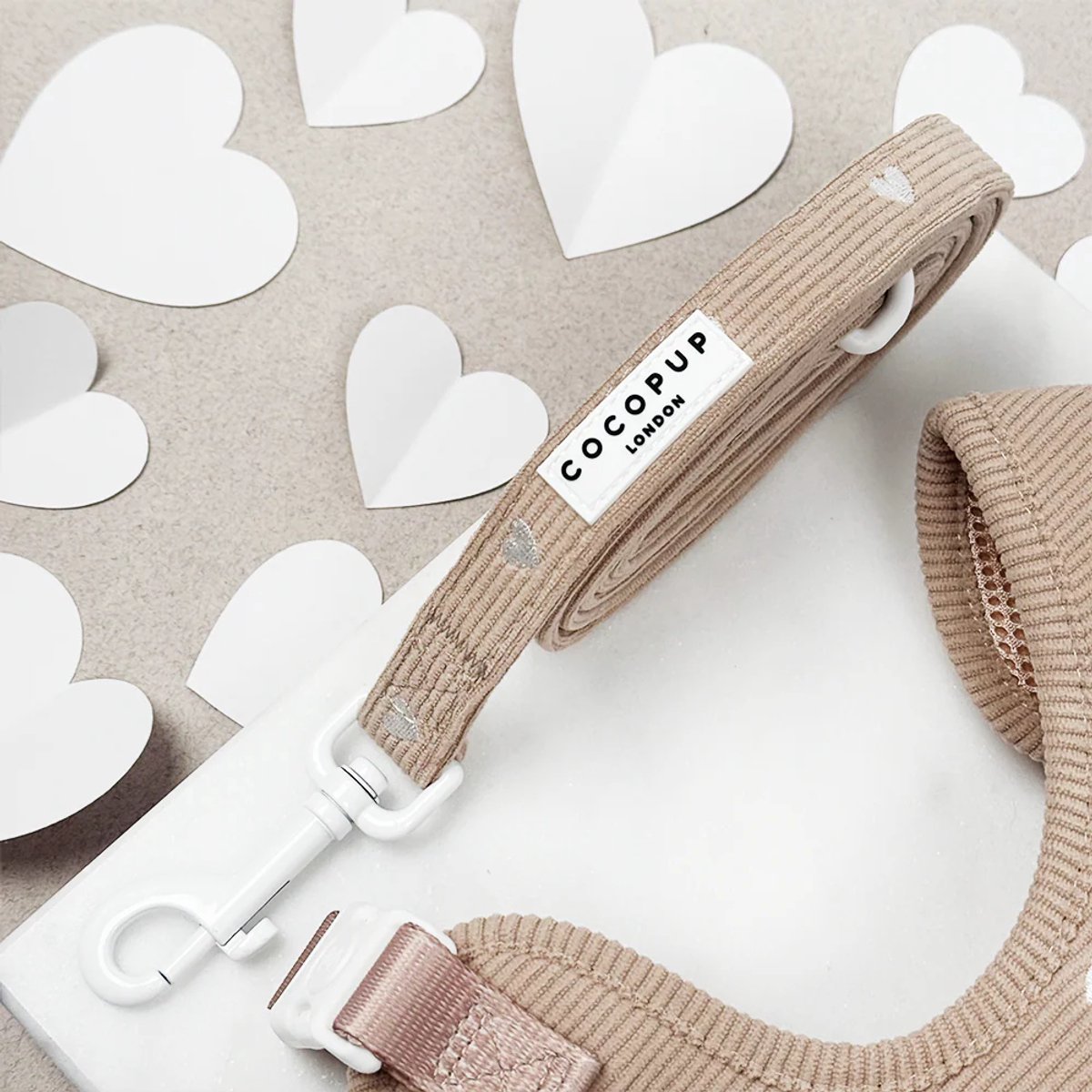Cocopup Chai Hearts hondenriem - 152x2cm
