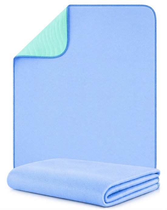 Floressa – Wasbare Incontinentie Onderlegger Groot 86x132 cm – Matrasbeschermer – Waterdicht & Anti Slip – Voor Volwassenen, Kinderen & Huisdieren
