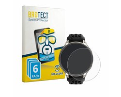 BROTECT - Screenprotector voor Amazfit Cheetah 2 Pro - Folie Beschermfolie transparant 6 Stuks