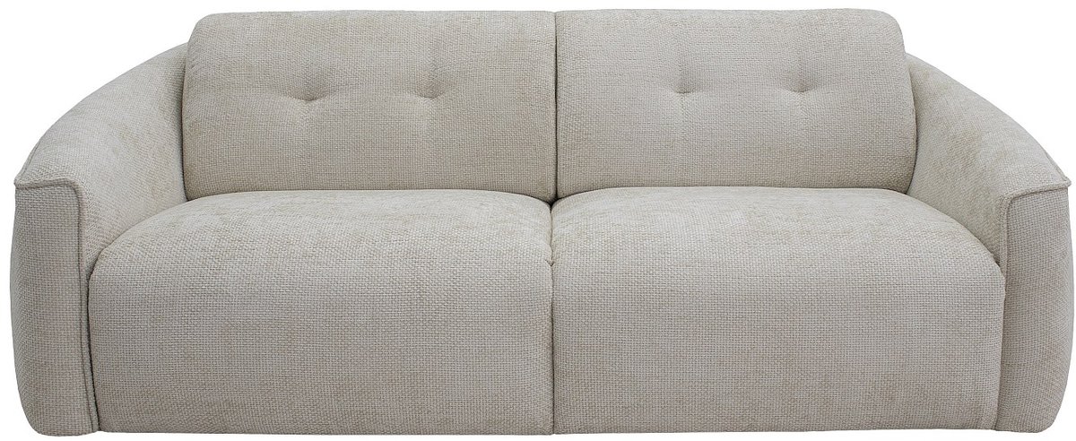 Vente-unique Vierzitsslaapbank express converteerbaar in getextureerde beige stof - Slaapoppervlak 160 cm - Matras 16 cm traagschuim ASUFA