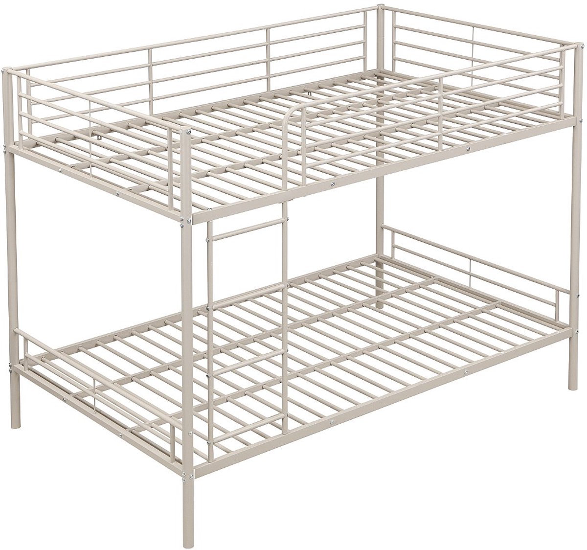 Vente-unique Stapelbed metaal beige 120 x 190 cm