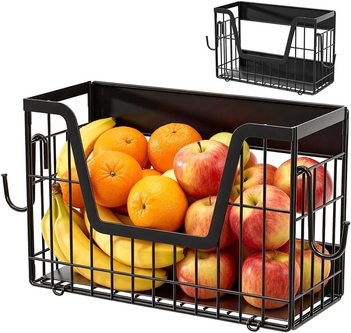 Magnetische Koelkastplanken voor de Zijkant, Hangende Fruitmand en Organizer voor Groenten en Fruit in de Keuken, Ruimtebesparend en Praktisch