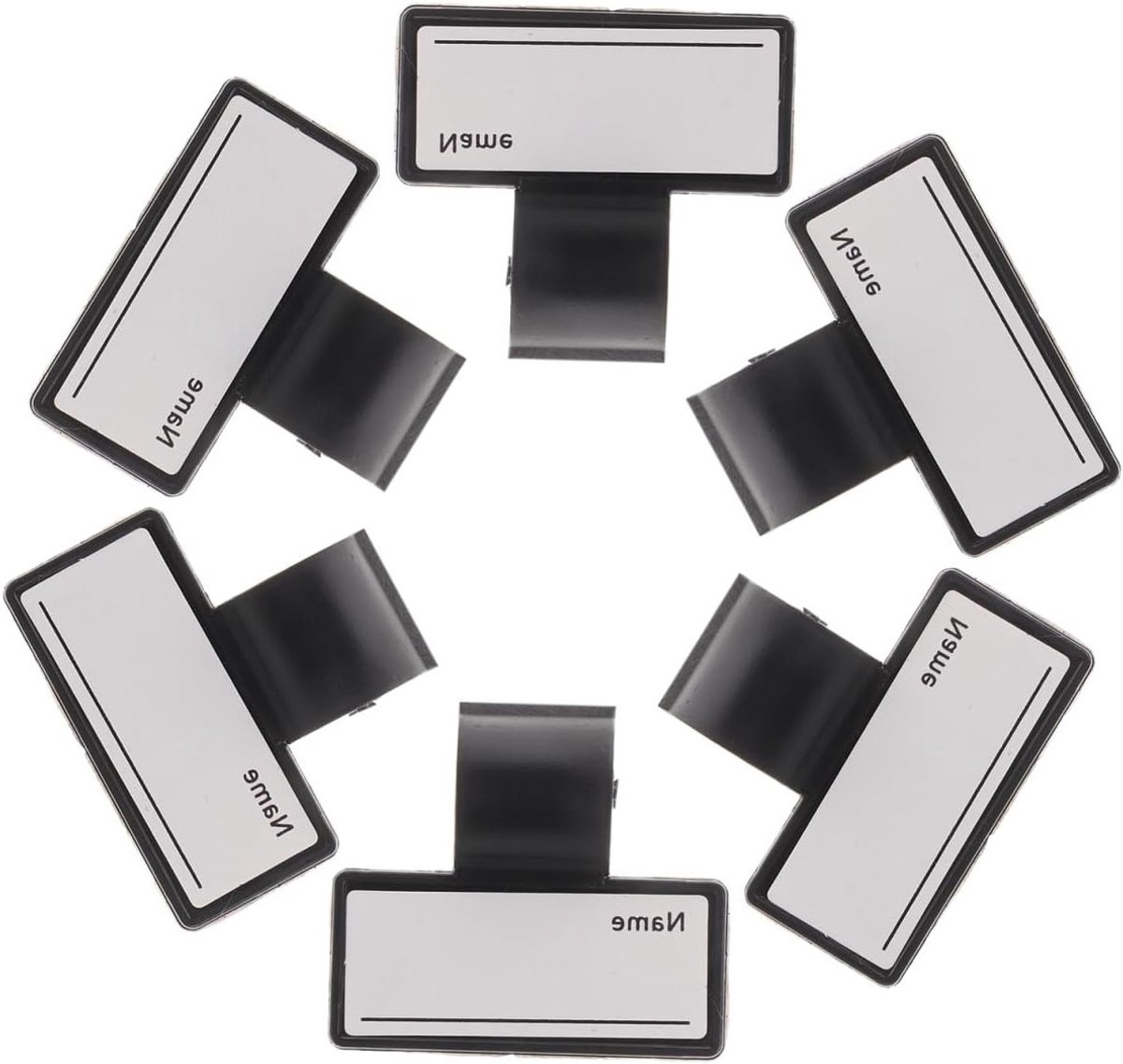 Handheld naamlabels set van 6 - Draagbare identificatielabels voor stethoscopen en tafels