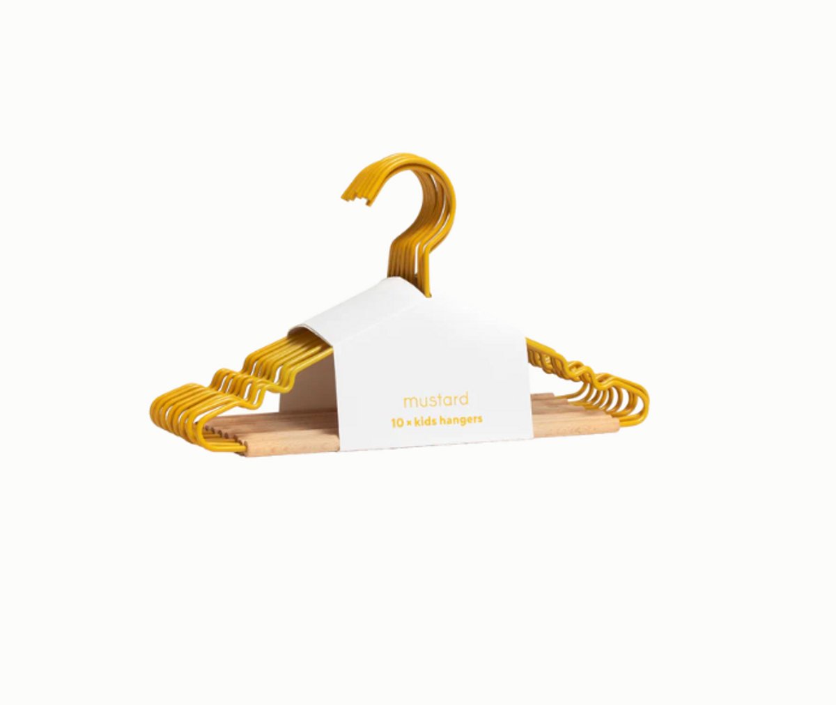 Mustard - Kids top hangers - Kapstokken voor kinderen - Set van 10 - Mustard