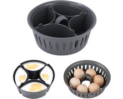 Multifunctionele Eierkoker Geschikt voor Thermomix - Geschikt voor 4 tot 6 Eieren - Compatibel met TM6, TM5, TM31 & TM7 - Hardkookvorm en Eierhouder - Hoogwaardig Keukenaccessoire - BPA-vrij