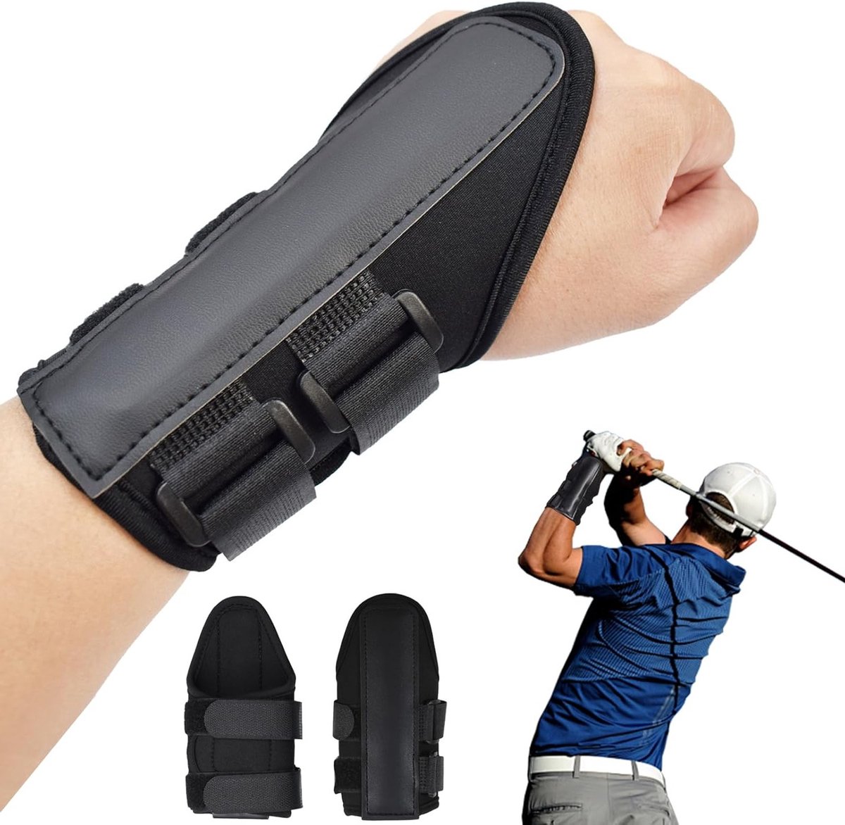 Neopreen Polssteun voor Golf, Ondersteuning voor Swing Training en Houdingscorrectie voor Beginners