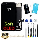 iPhone 17 OLED Scherm Vervanging – Premium Soft OLED Display – Inclusief Complete Reparatieset, Gereedschap, Screenprotector en Plakstrip