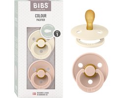 Bibs Colour Fopspeen - 0-6 mnd - 2-pack - Symmetrisch - Ivory/Blush