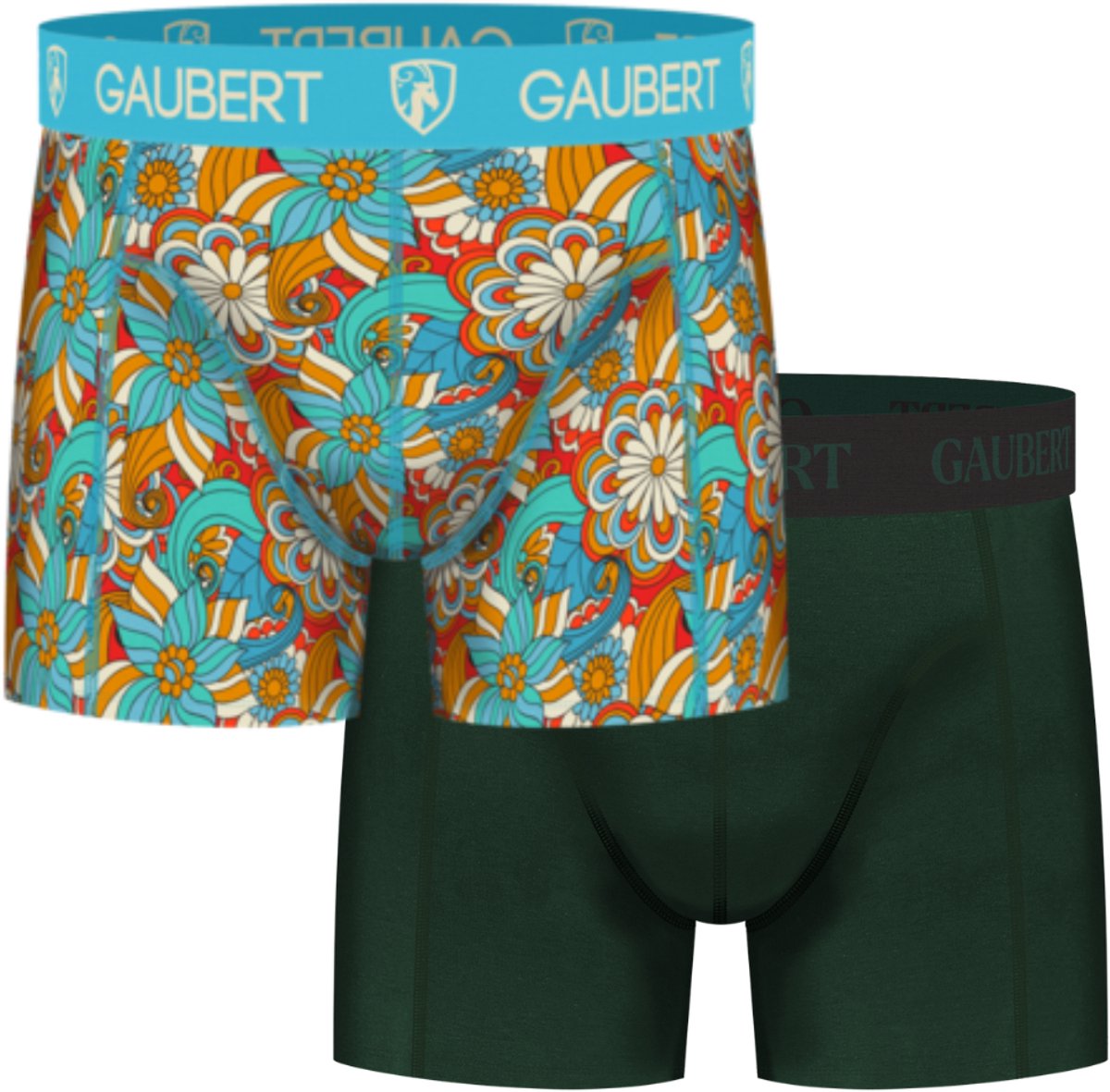 Gaubert Bamboe Boxershorts - 2 Stuks - S - Vogels - Trendy Felle Kleuren - Duurzaam
