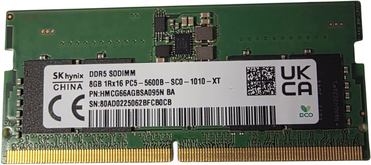 Hynix 8GB DDR5 5600Mhz SODIMM