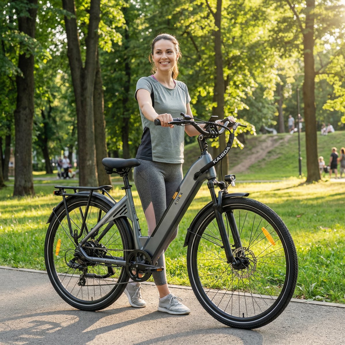 Elektrische 28" fiets 250W motor - 150km bereik thumbnail 5